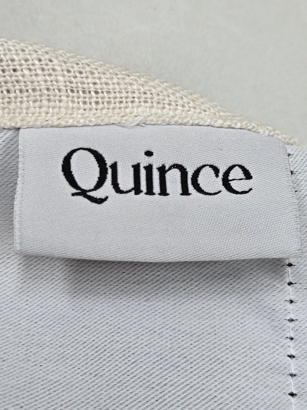 NWT QUINCE Set48x96 Heavyweight sand European Linen Room Darkening Curtains 9879